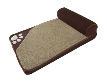 Large rectangular dog and cat bed made of durable Oxford cloth, featuring a stylish design and comfortable surface for pets.