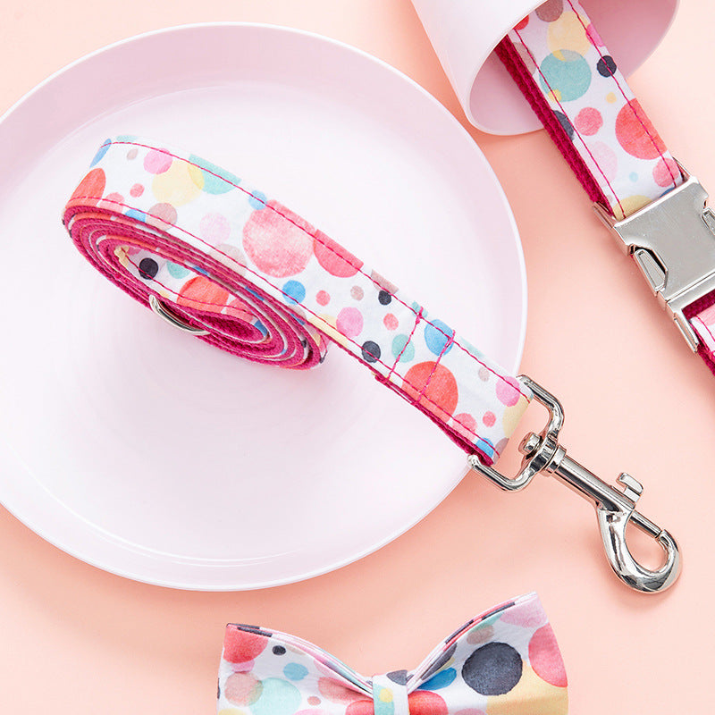 Stylish pet leash featuring original PAWSOME PETS design with rose gold hardware and sturdy D-Ring.