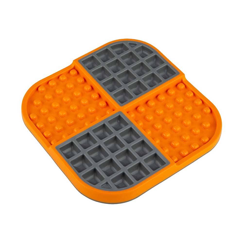 Lickimat Slomo Treat Mat for Cats in vibrant colors, designed for slow feeding and calming licking behavior.