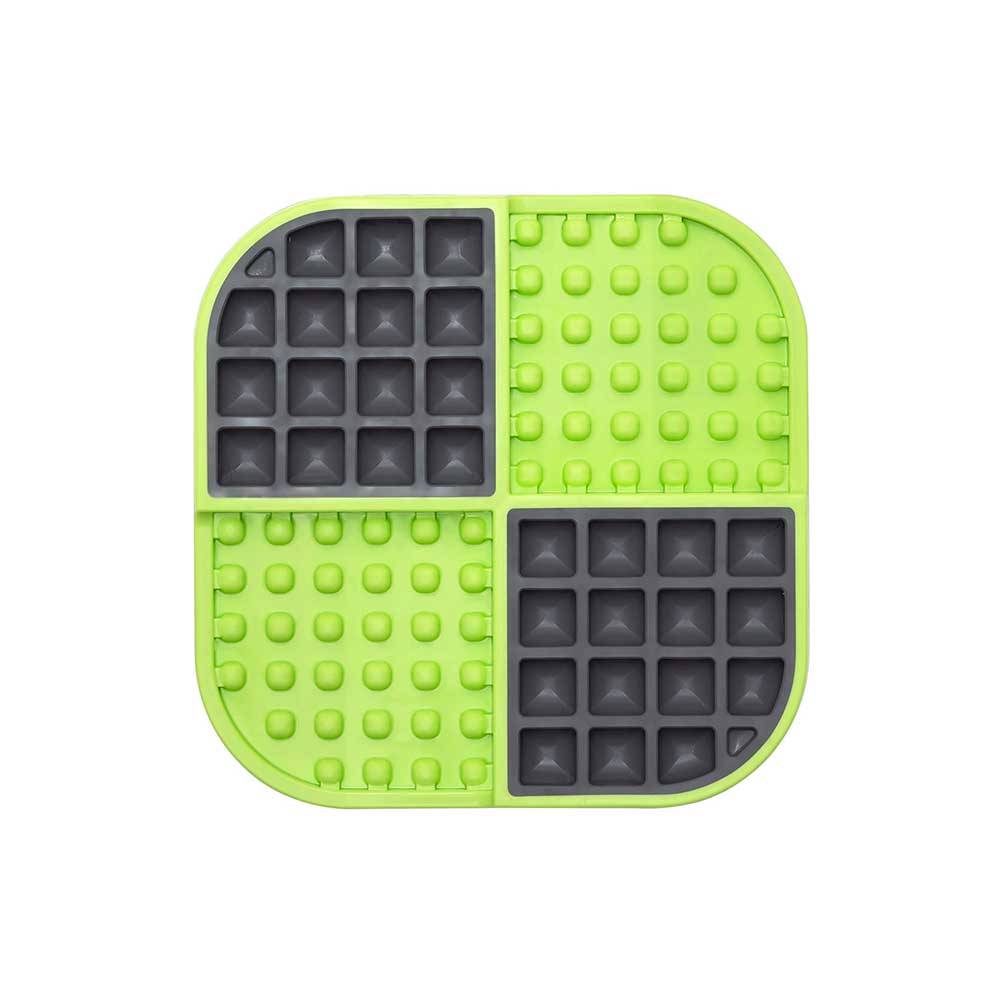 Lickimat Slomo Treat Mat for Cats in vibrant colors, designed for slow feeding and calming licking behavior.