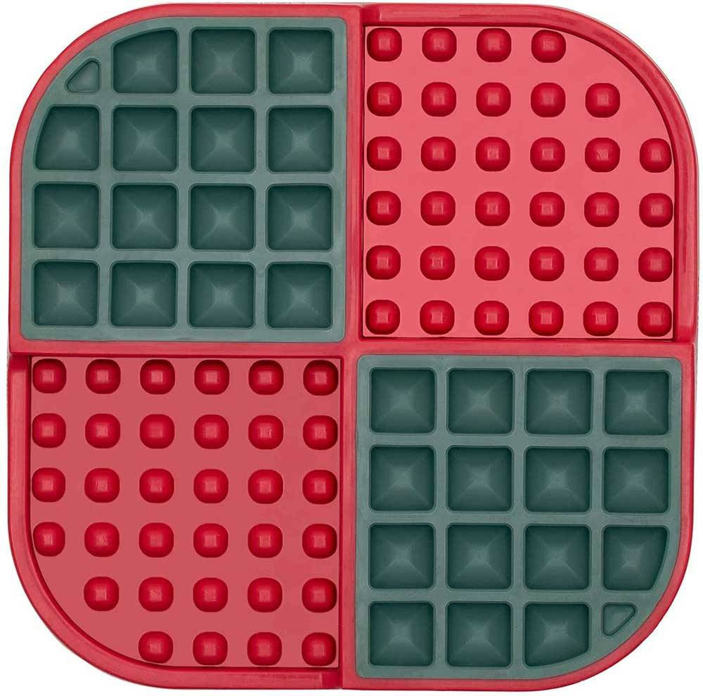 Lickimat Slomo Treat Mat for Cats in vibrant colors, designed for slow feeding and calming licking behavior.