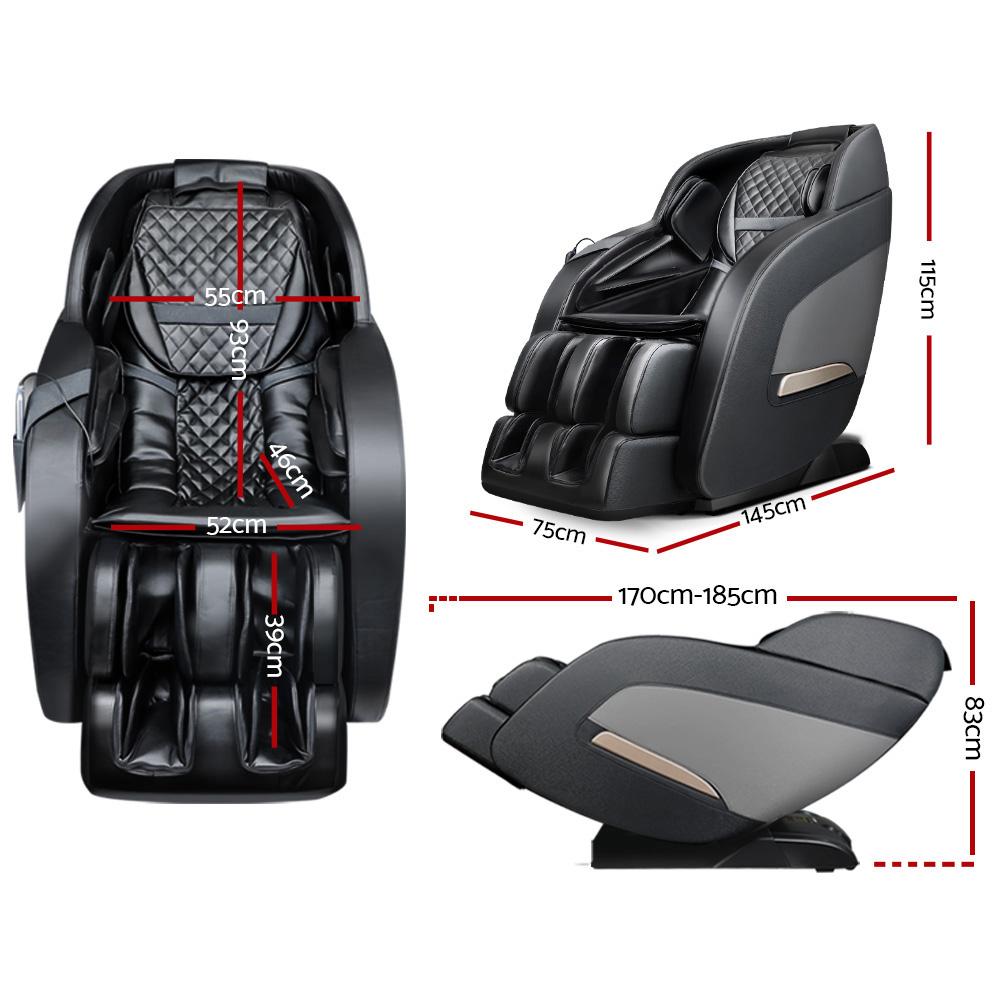 Livemor Electric Massage Chair in zero gravity position, showcasing its sleek design and advanced features for a relaxing massage experience.