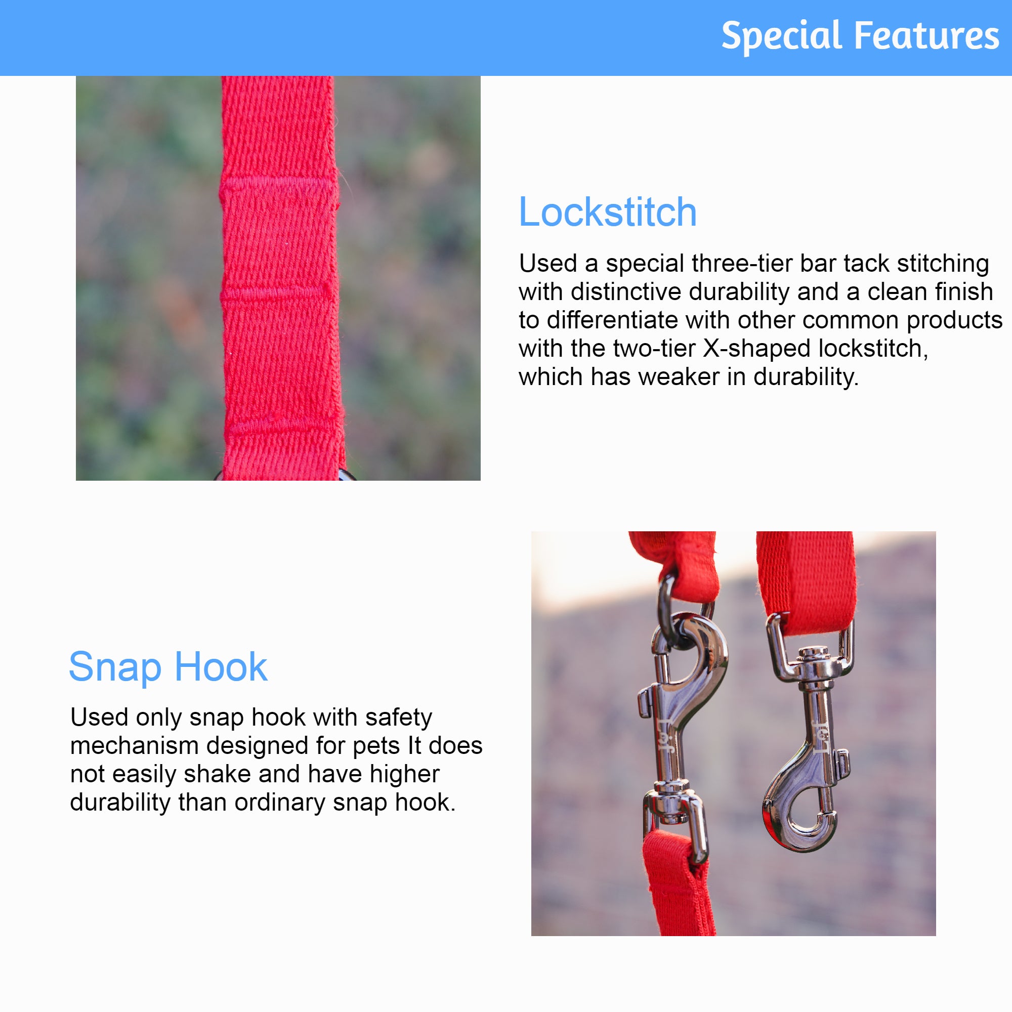 Lof Folding Lead Leash showcasing its adjustable length and durable design, perfect for dog walking.