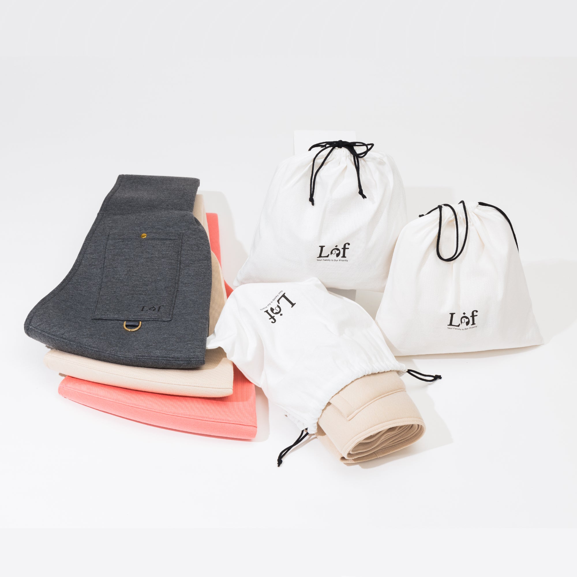 Lof Neoprene Pet Sling Carrier in stylish design, securely holding a small dog, showcasing its comfort and convenience.