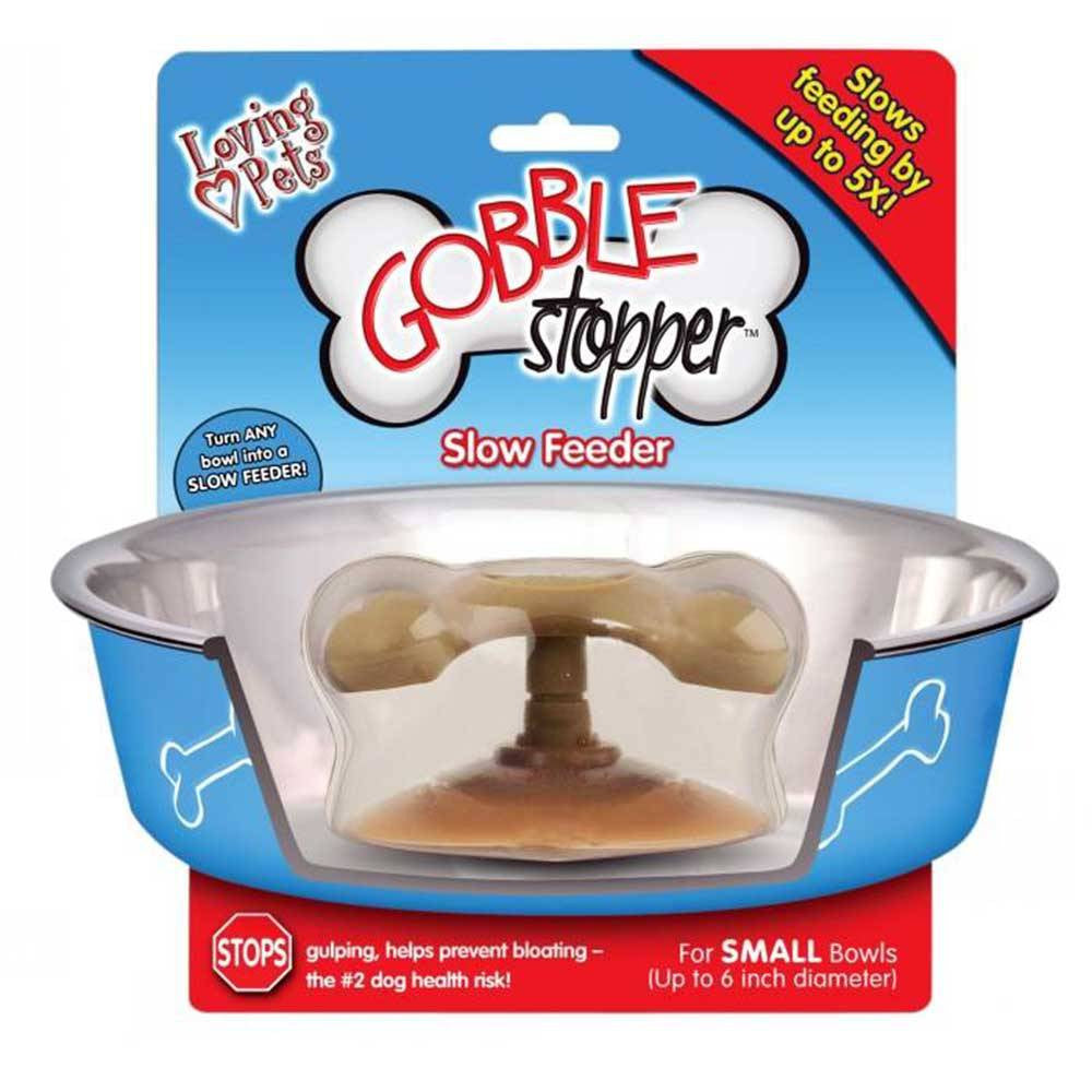 Loving Pets Gobble Stopper Slow Feeder designed for dogs, featuring a unique canopy design to slow down eating.