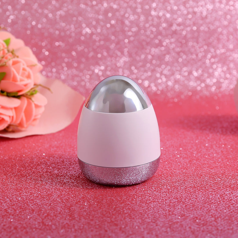 Mini Facial Massage Vibration Skin Tightening Massager with silver electroplating and compact design for easy use.