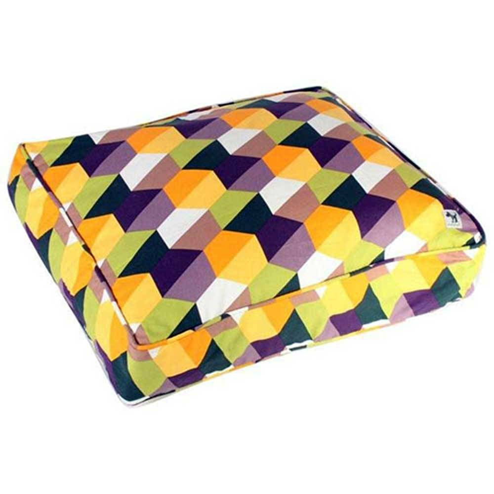 Molly Mutt Aurora Borealis Duvet for Dogs in a stylish design, showcasing its cotton canvas material and zippered closure.