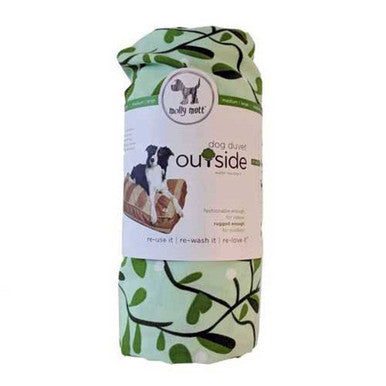 Molly Mutt Closer To Fine Indoor/Outdoor Duvet for Dogs, showcasing a stylish cotton cover with a zippered design, perfect for creating a custom pet bed.