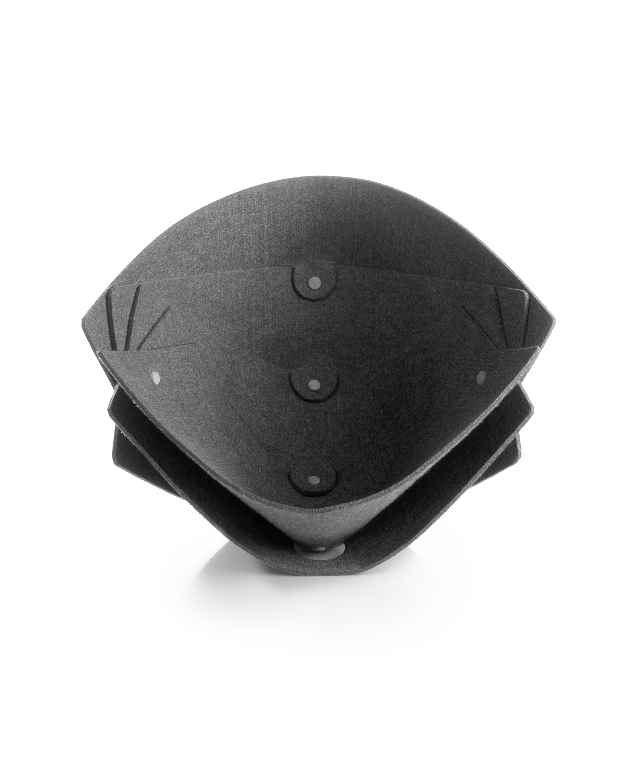 Nautilus Katzenmöbel in Muschelform, ideal für Spiel und Rückzug, aus robustem Filz.