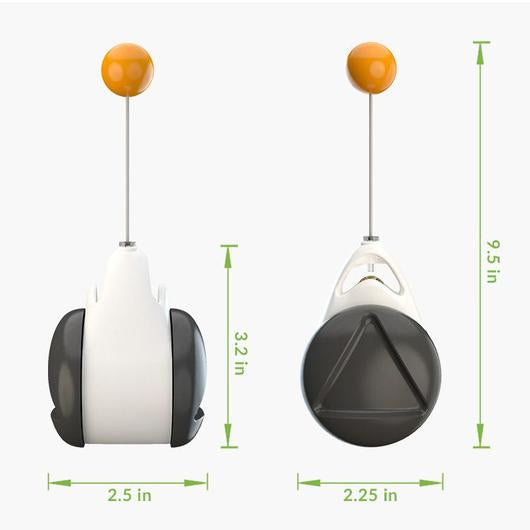 A colorful Pole Roller Cat Toy designed for interactive play, featuring a swinging mechanism and a catnip ball for added excitement.