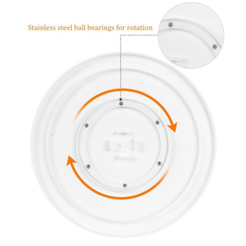 A Non-slip Cake Turntable featuring a lace design, ideal for cake decorating and DIY baking projects, made from eco-friendly plastic.