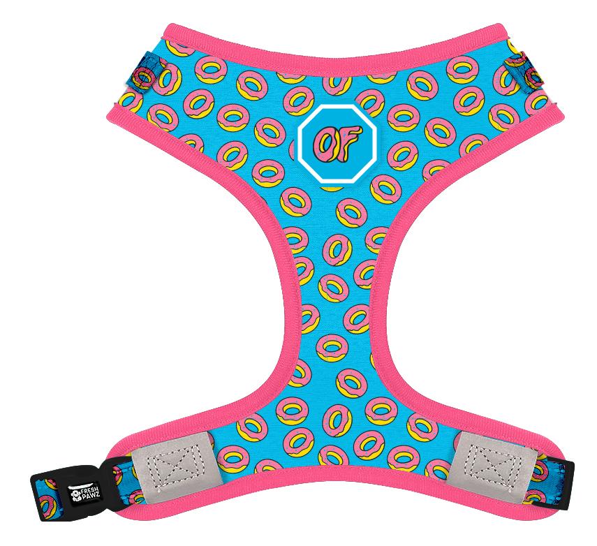 Odd Future x Fresh Pawz Adjustable Mesh Harness in vibrant colors, designed for comfort and style for pets.