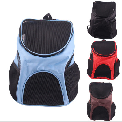 Oxford Mesh Breathable Pet Dog Backpack designed for small pets, featuring breathable mesh and durable Oxford material.