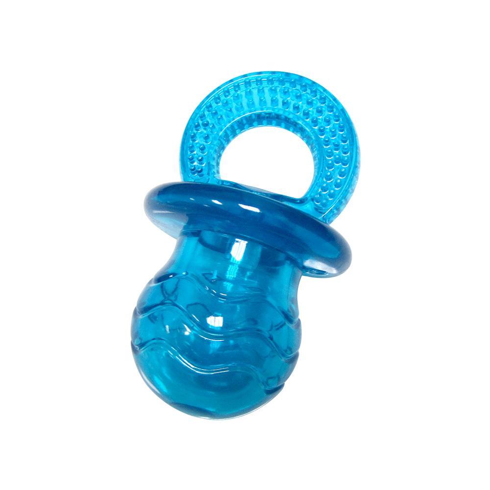 Paci-Chew Large (4") chew toy with bumpy texture and built-in squeaker for dogs.