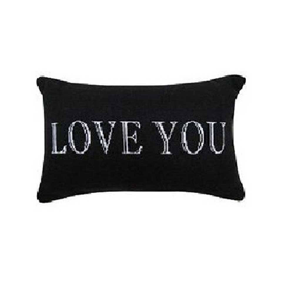 Park B. Smith Vintage House Pillow featuring a Love You pattern, made of cotton and polyester, perfect for home decor and pet lovers.