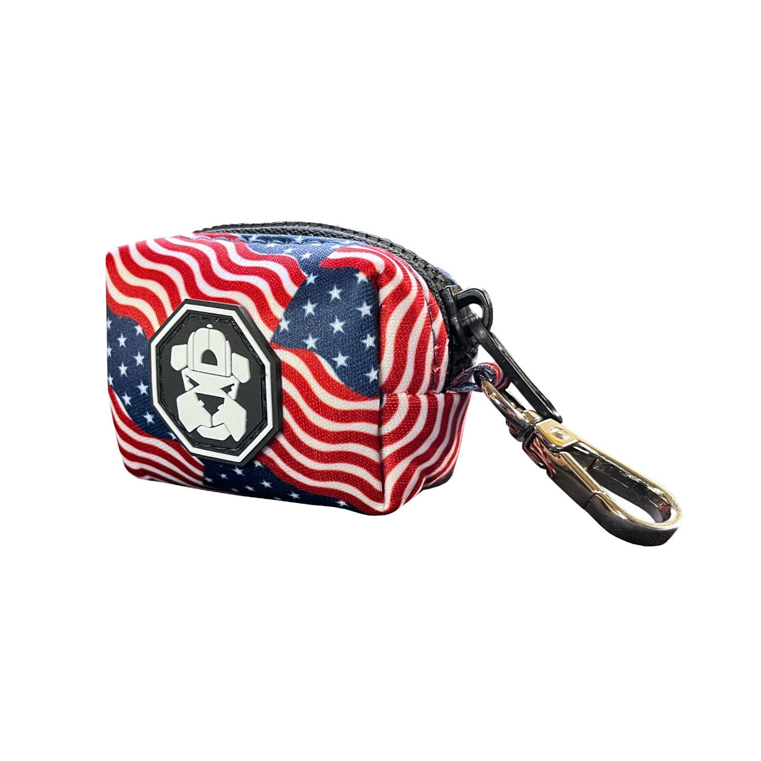 Patriot Waste Bag Holder in a stylish design, showcasing its durable material and convenient storage for waste bags.