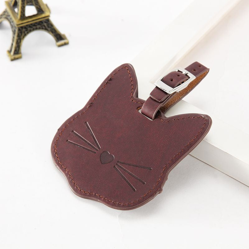 Pawsome Cat Baggage Tag featuring a cute cat design, perfect for travel enthusiasts.