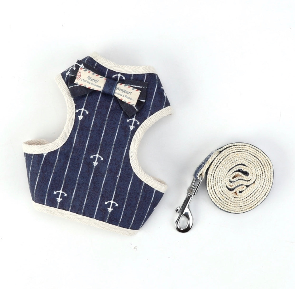 PAWSOME Cats Harness and Leash Set featuring a Japanese Flower Design, adjustable straps, and secure buckles for safety.