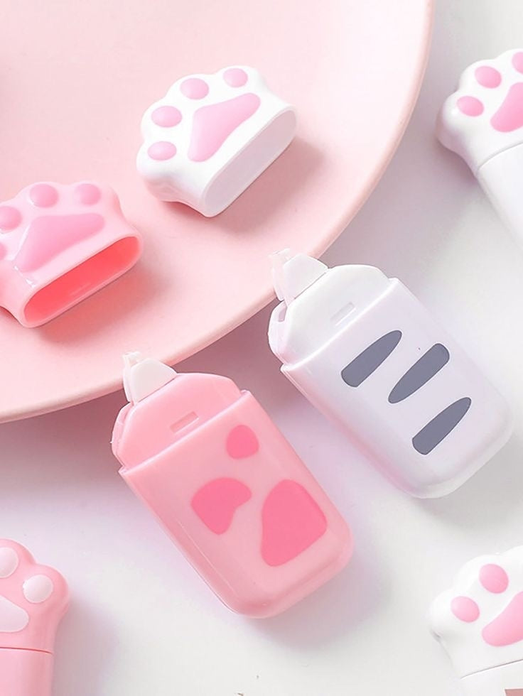 Pawsome correction tape #9 featuring a cute cat design, perfect for journaling and correcting mistakes.