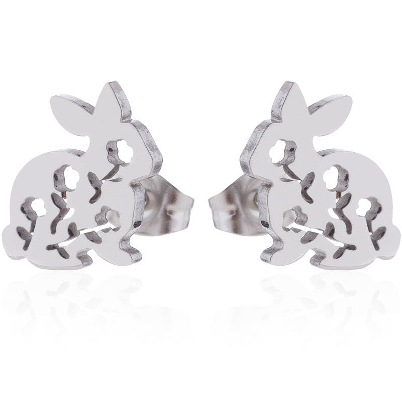 Pawsome Earrings - #100 featuring gold filled, sterling silver, and stainless steel in an elegant art deco design.