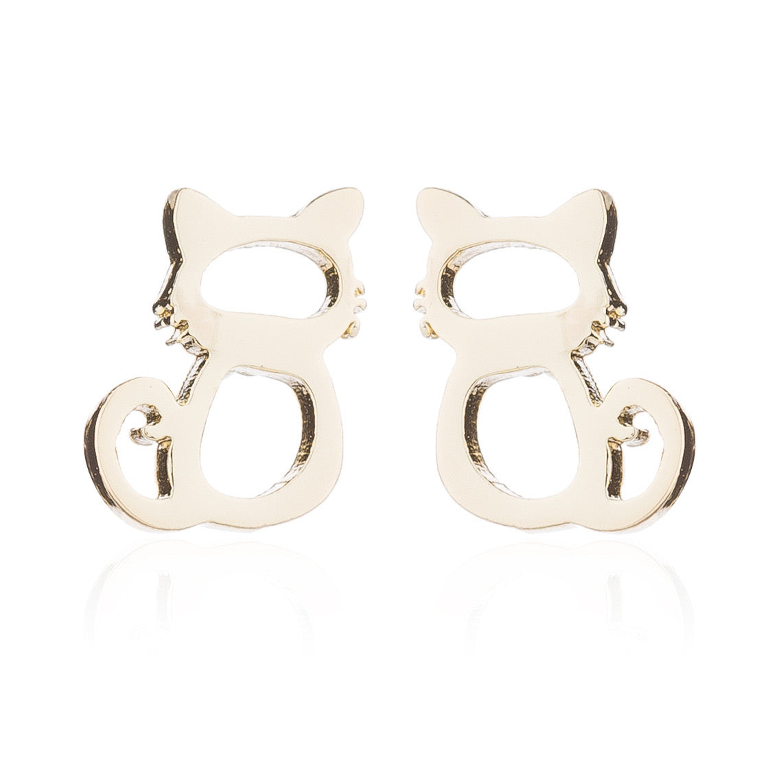 Pawsome Earrings - handmade art deco earrings featuring gold filled, sterling silver, and stainless steel materials.