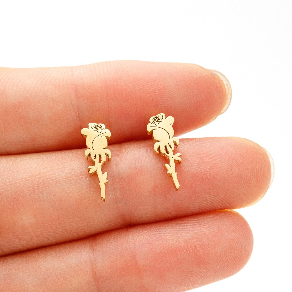 Pawsome Earrings - #23 featuring a unique art deco design, crafted from gold filled and sterling silver materials, displayed elegantly.