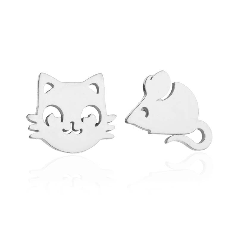 Pawsome Earrings - #30 featuring gold filled, sterling silver, and stainless steel in an elegant art deco design.