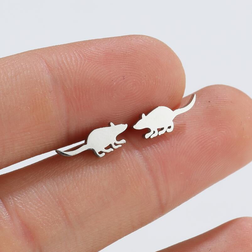 Pawsome Earrings - #63 featuring gold filled, sterling silver, and stainless steel in an elegant art deco design.