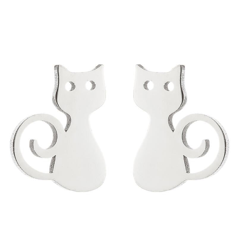 Pawsome Earrings - #7 featuring gold filled, sterling silver, and stainless steel in an elegant art deco design.