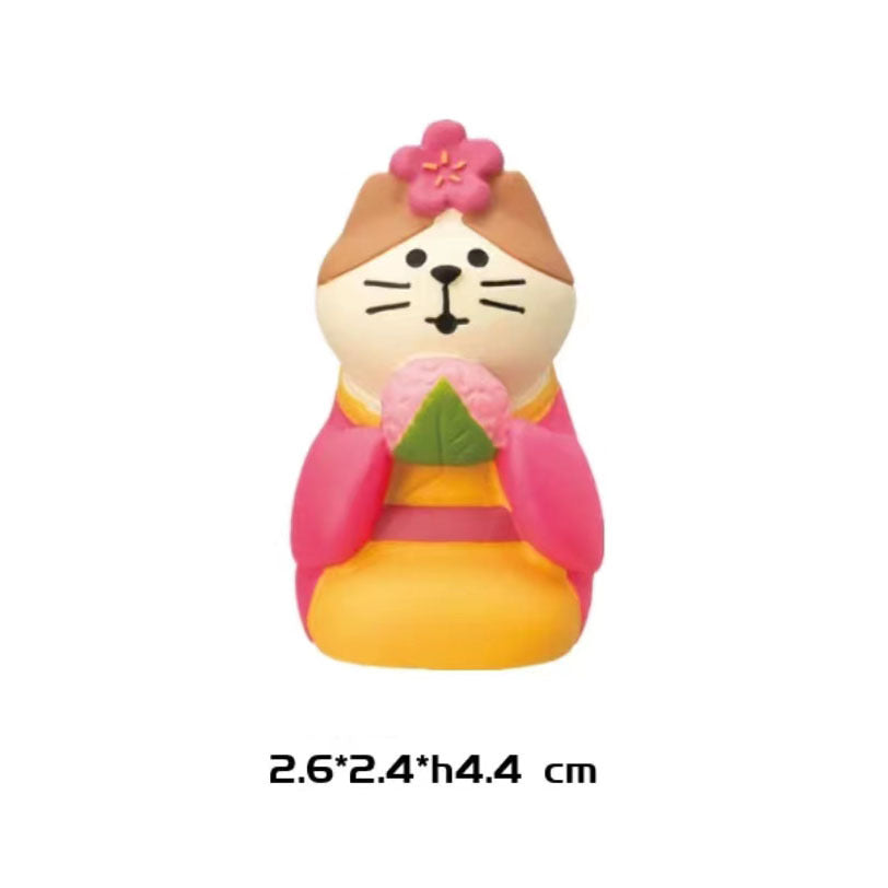 A collection of colorful Pawsome figurines made from polymer clay, showcasing various styles and designs, perfect for home decor and gifts.