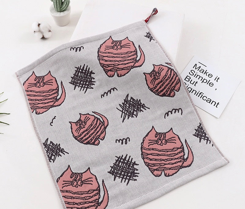 Pawsome Kitchen Towel featuring a vibrant floral design, made of 100% cotton, perfect for kitchen use.