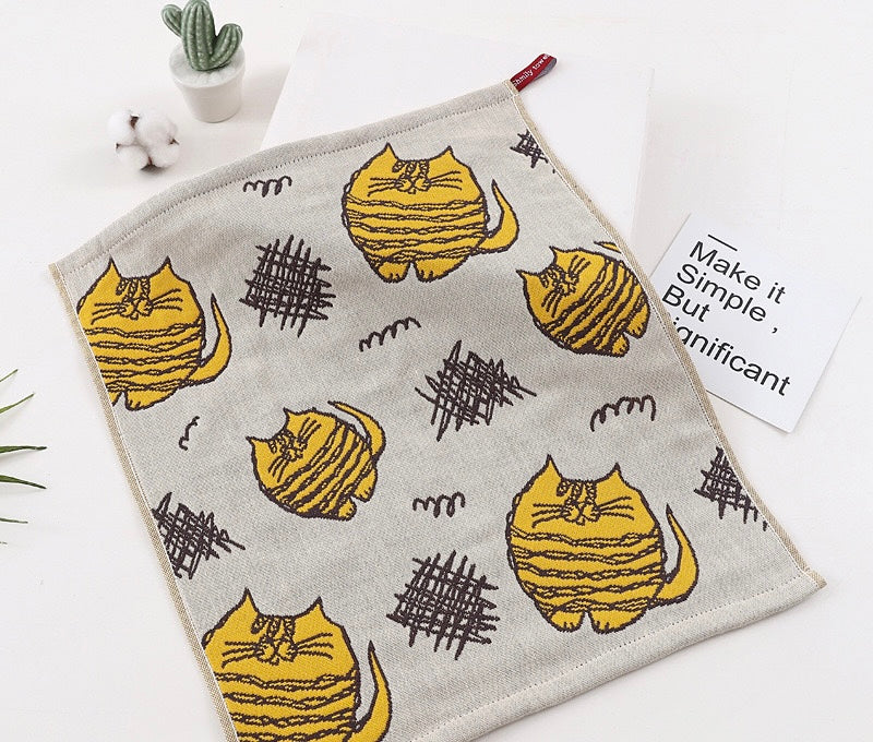 Pawsome Kitchen Towel featuring a vibrant floral design, made of 100% cotton, perfect for drying hands and dishes.
