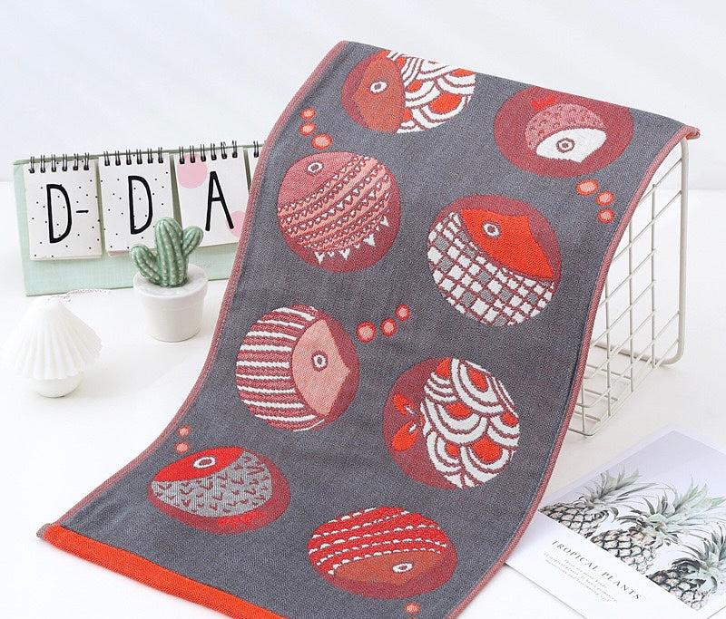 Pawsome Kitchen Towel featuring a vibrant floral design, made from 100% cotton, perfect for drying hands and dishes.