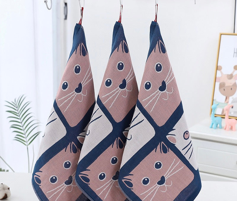 Pawsome Kitchen Towel featuring a vibrant floral design, made of 100% cotton, perfect for kitchen use.