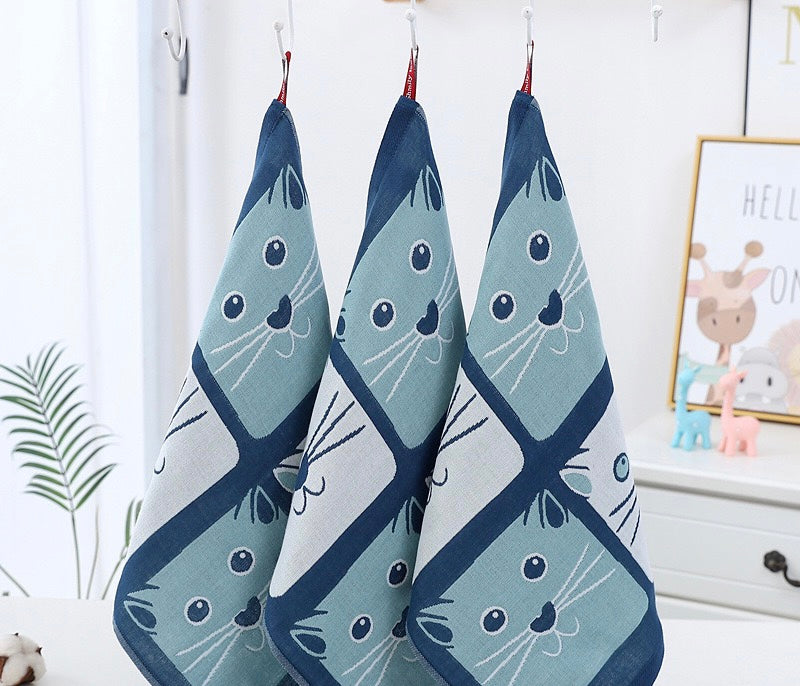 Pawsome Kitchen Towel featuring a vibrant floral design, made of 100% cotton, perfect for kitchen use.