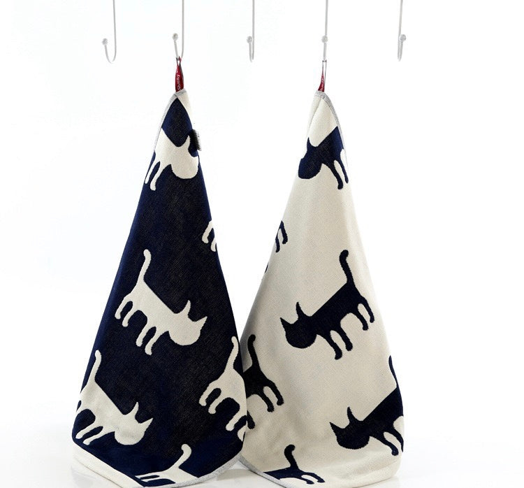 Pawsome Kitchen Towel featuring a vibrant floral design, made of 100% cotton, perfect for kitchen use.