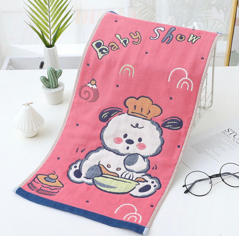 Pawsome Kitchen Towel featuring a vibrant floral design, made of 100% cotton, perfect for kitchen use.