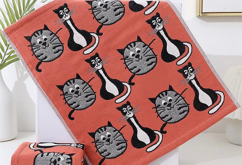 Pawsome Kitchen Towel featuring a vibrant floral design, made of 100% cotton, perfect for kitchen use.