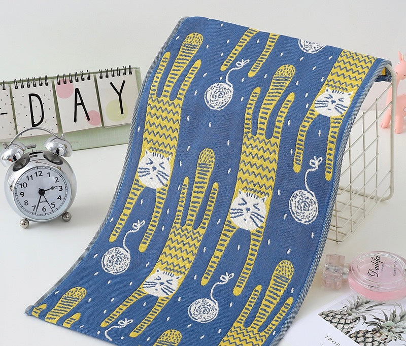 Pawsome Kitchen Towel featuring a vibrant floral design, made of 100% cotton, perfect for kitchen use.