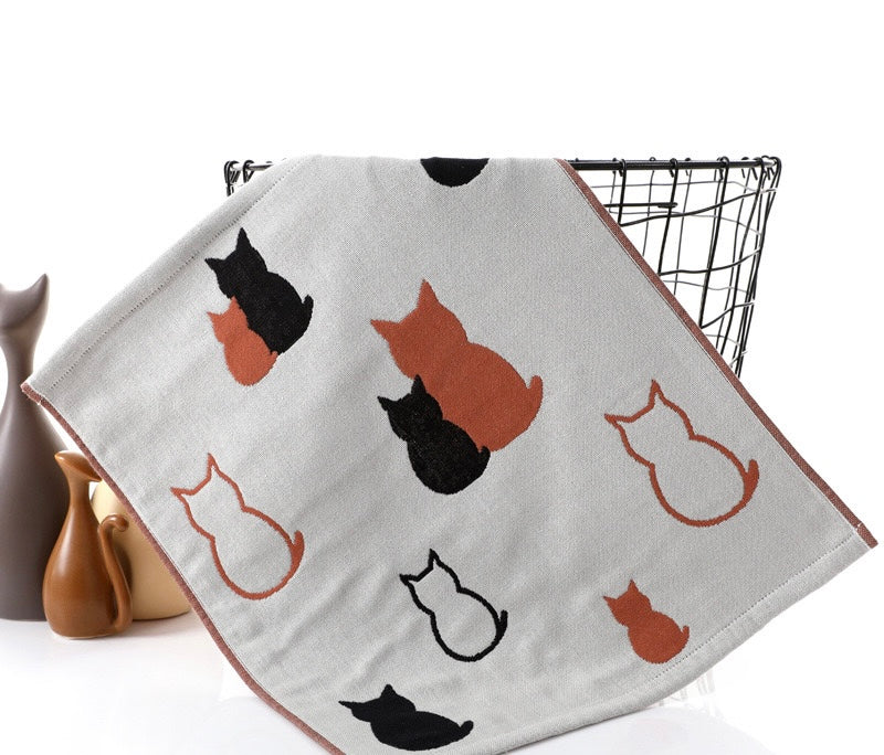 Pawsome Kitchen Towel featuring a vibrant floral design, made from 100% cotton, perfect for drying hands and dishes.