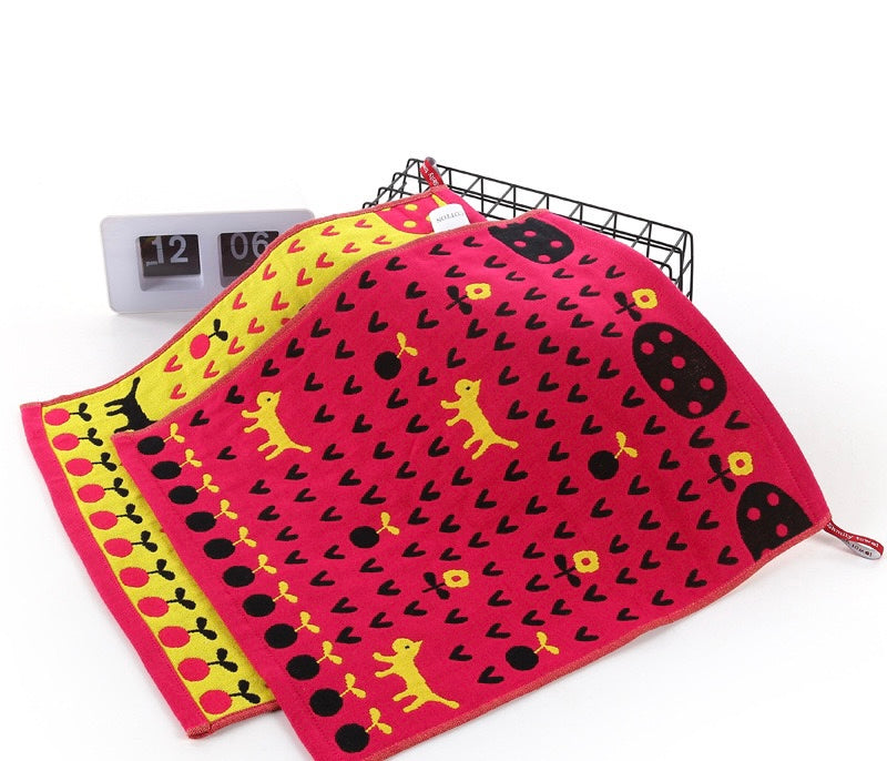 Pawsome Kitchen Towel featuring a vibrant floral design, made of 100% cotton, ideal for kitchen use.