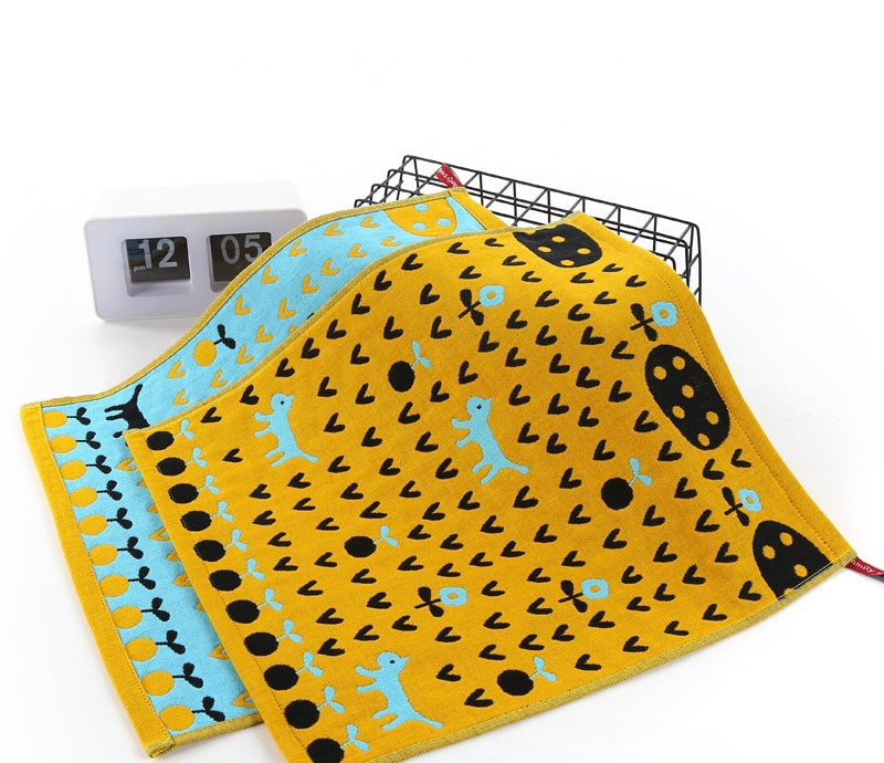 Pawsome Kitchen Towel featuring a vibrant floral design, made of 100% cotton, ideal for kitchen use.