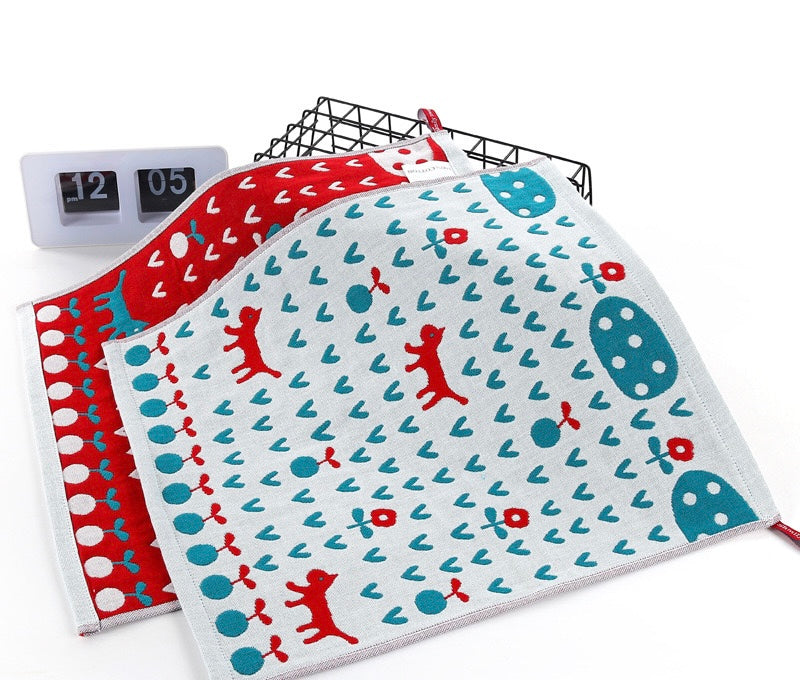 Pawsome Kitchen Towel featuring a vibrant floral design, made of 100% cotton, ideal for kitchen use.