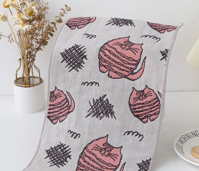 Pawsome Kitchen Towel featuring a vibrant floral design, made of 100% cotton, ideal for kitchen use.