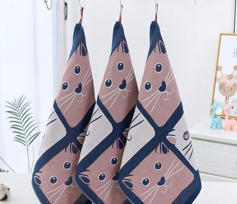 Pawsome Kitchen Towel featuring a vibrant floral design, made of 100% cotton, perfect for kitchen use.