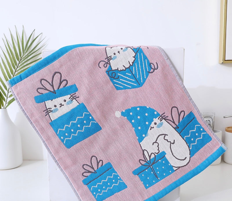 Pawsome Kitchen Towel featuring a vibrant floral design, made of 100% cotton, perfect for drying hands and dishes.