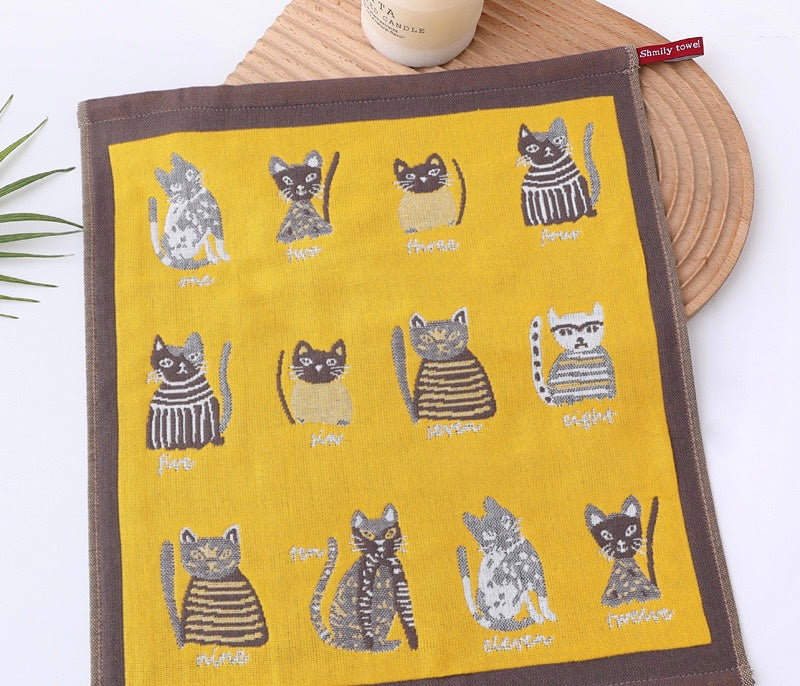 Pawsome Kitchen Towel featuring a vibrant floral design, made of 100% cotton, perfect for kitchen use.