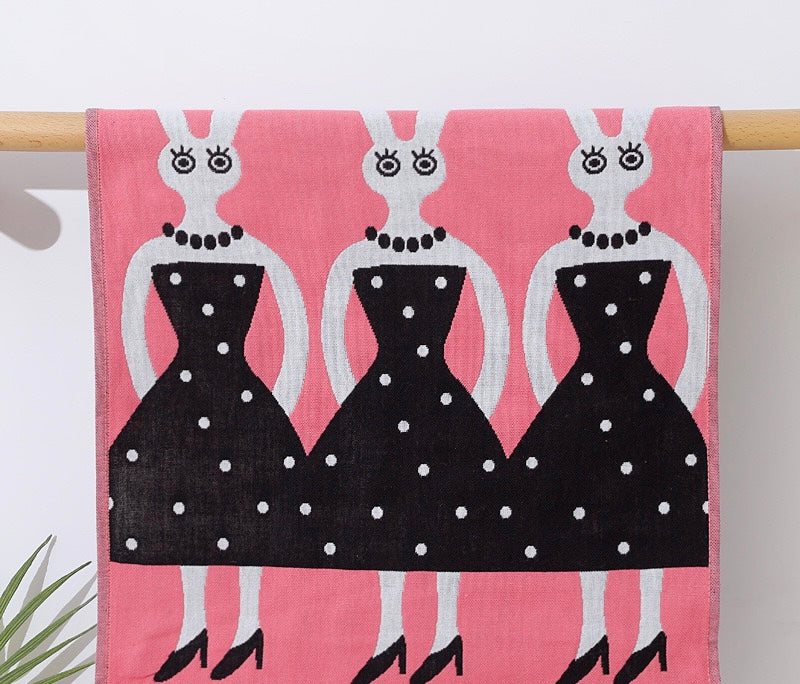 Pawsome Kitchen Towel featuring a vibrant floral design, made from 100% cotton, ideal for kitchen use.