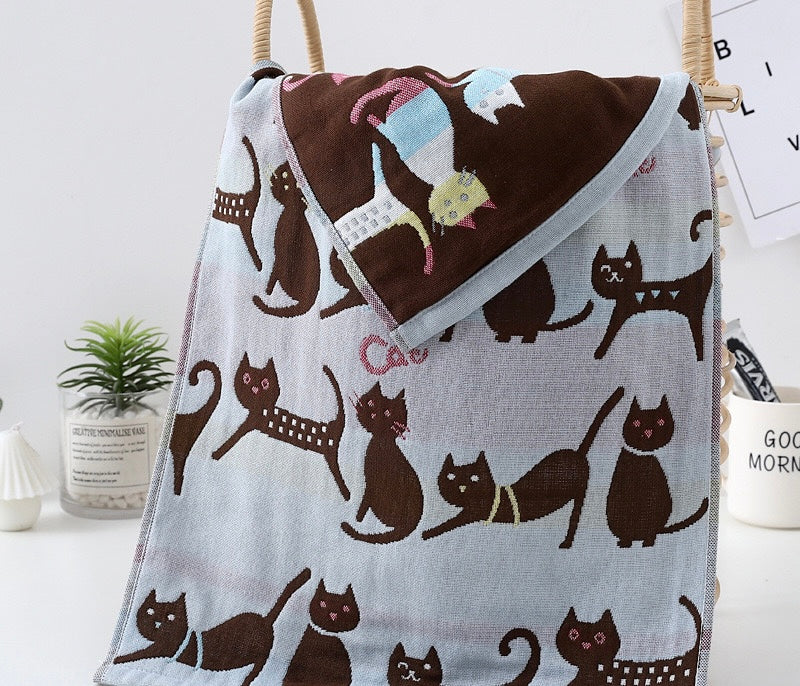 Pawsome Kitchen Towel featuring a vibrant floral design, made of 100% cotton, perfect for kitchen use.