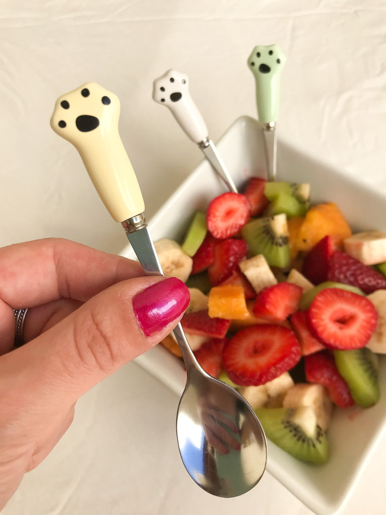 Pawsome Paw Spoon #3 featuring a cute cat design, perfect for cooking and serving.